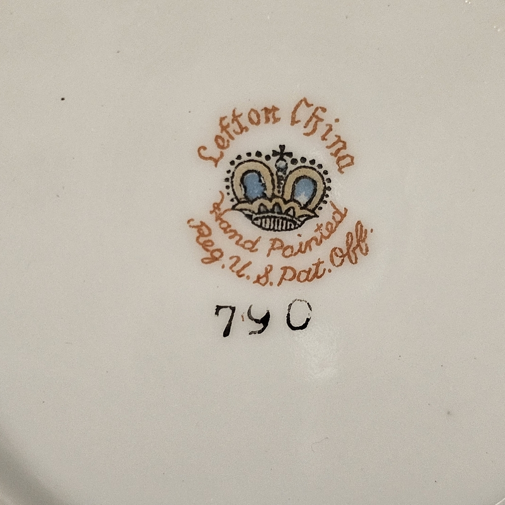 Vintage Lefton China Butter Pat Plate Featuring Vintage Cars - Picture 7 of 9